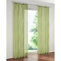 OTTO home Gardine Dimona (2 St), Kräuselband, transparent, Voile, 2er-Set, transparent, Voile, Polyester