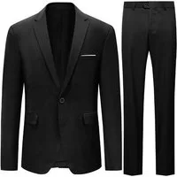 Allthemen Anzug (2 tlg) Slim Fit Ein Knopf Herrenanzug im eleganten Look