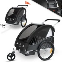KESSER Fahrradkinderanhänger, Kinderanhänger Fahrradanhänger Sport-RX in Joggerfunktion