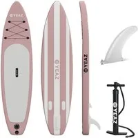YEAZ Inflatable SUP-Board LIDO - EXOTRACE - SUP Board, Inflatable SUP Board, (Set), inkl. Zubehör wie Finne und Handpumpe