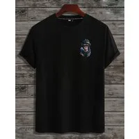 RMK T-Shirt T-Shirt Herren T-Shirt Basic Rundhals Affe Smoke Zigarette Cool aus 100% Baumwolle
