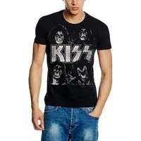 coole-fun-t-shirts Print-Shirt KISS - SKULL HEADS - T-SHIRT Schwarz M L XL XXL