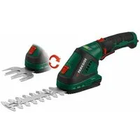 Parkside Akku-Gras- und Strauchscherenset Akku-Gras- Strauchschere PGSA 4 drehbarer Softgriff, USB Ladekabel