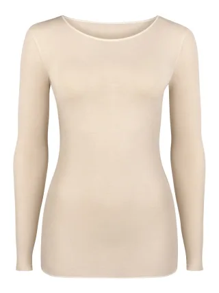 NUR DIE Damen Longsleeve Roundneck mit Kaschmir - Light & Warm