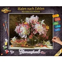 Schipper Malen nach Zahlen Meisterklasse Premium - Blumenstrauß mit Kirschen, Made in Germany