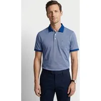 OLYMP Poloshirt Casual Two-Tone Piqué, Seitenschlitzen im Saum