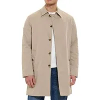 RedBridge Kurzmantel mit Hemdkragen und Knopfleiste Casual Look Gerade Passform, seitliche Eingrifftaschen, minimalistisches Design