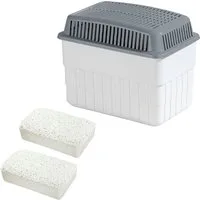 WENKO Luftentfeuchter Feuchtigkeitskiller, für 80 m³ Räume, 2 x 1 kg