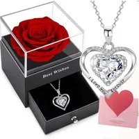 Kunstblume Ewige Rose Geschenkbox Konservierte Blumen Romantisch Valentinstag, LuxusKollektion