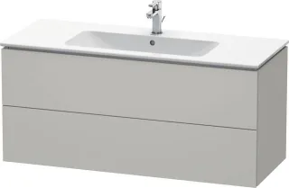 Duravit L-Cube Waschtischunterbau wandhängend Betongrau Matt 1220x481x550 mm - LC624300707 LC624300707