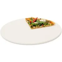 relaxdays Pizzastein rund aus Cordierit, Cordierit