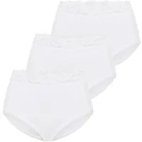 YSABEL MORA Shapingslip (3er Pack) Baumwollmix, elastisch, leichter Shape-Effekt, Spitze