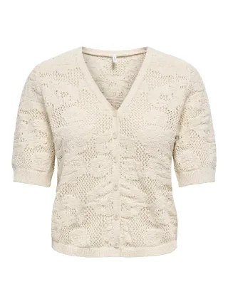 ONLY - ONLCHLOE SS CADIGAN KNT Ecru - Gr. - XS