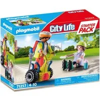 Playmobil® Starter Pack, Rettung mit Balance-Racer (71257), My City Life Konstruktions-Spielset, (34 St), Made in Europe