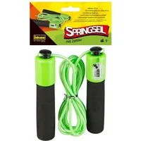 Idena Springseil Idena 40186 - Spring-Seil mit Soft-Griffen und Zähler für Kinder