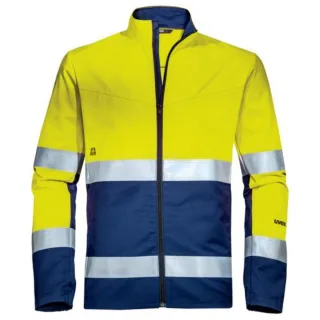 uvex suXXeed construction Bundjacke Warnfarben - körpernaher Schnitt gelb/blau XS - 8826608