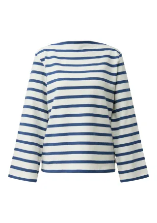 s.Oliver - Sweatshirt blau/creme - Gr. - 36