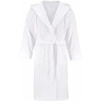 Bruno Banani Unisex-Bademantel Robby, ideal für Sauna & Spa, Standardlänge & Überlänge, Langform, Walkfrottee, Kapuze, Gürtel, Damen & Herren Bademäntel, Baumwolle, mit Taschen, Sauna, XS-3XL