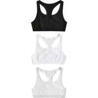 Next Crop-Top 3er-Pack Kurztops mit Ringerrücken (3-tlg)