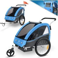 KESSER Fahrradkinderanhänger, Kinderanhänger Fahrradanhänger Sport-RX in Joggerfunktion