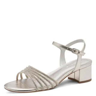 Tamaris - Da.-Sandalette platinum - Gr. - 39