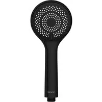 WENKO Handbrause Watersaving, Schwarz matt, Ø 9,5 cm