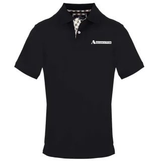 Aquascutum - Poloshirt für Herren, kurzärmlig (Schwarz)