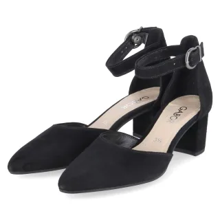 Gabor Riemchenpumps  Schwarz - Gr. 36 -  Echt Leder