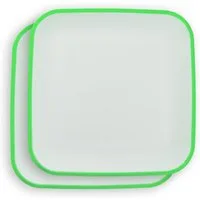 LindenBerg Kunststoffteller eckig 2er Set, Bruchsicher
