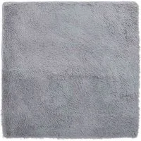 vidaXL Teppich Teppich Shaggy Hochflor NAVARRA Hellgrau 120x120 cm Polyester, Quadrat