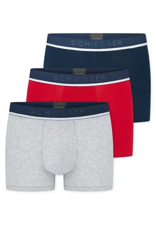 SCHIESSER - 3PACK Shorts sortiert 3 - Gr. - 5