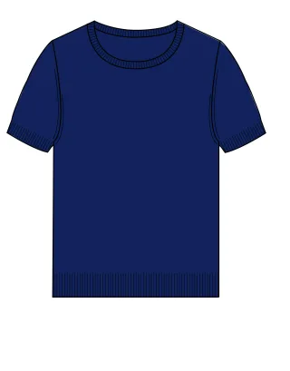 CLARINA - Rdh.-Pullover, 1/2 Arm, uni 609 koenigsblau - Gr. - 48