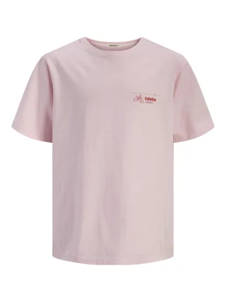 JACK&JONES - JORALMERIA WORLD TEE SS CREW NECK JNR tickled pink - Gr. - 164