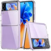 CoolGadget Handyhülle Silikon Handy Hülle Slim für Samsung Galaxy Z FLIP 4 6,7 Zoll, dünne TPU Schutzhülle Case in transparent / durchsichtig