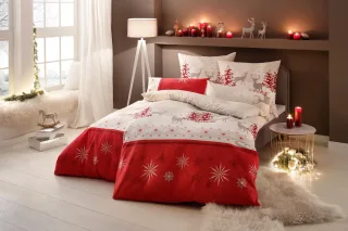 OTTO home Bettwäsche "Venua in Gr. 135x200 oder 155x220 cm" 2 Stk. Winterbettwäsche, Weihnachtsbettwäsche