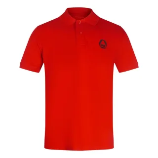 Diesel - Rotes Poloshirt mit kleinem dreieckigen Logo