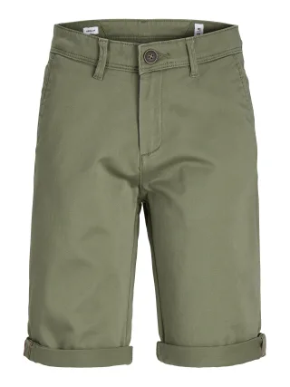 JACK&JONES - JPSTBOWIE JJSHORTS SOLID SN JNR Deep Lichen Green - Gr. - 158