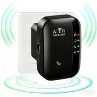 Senmudi WiFi Extender Booster, WLAN Repeater Verstärker Bis Zu 5000sq. WLAN-Router, mit 300 Mbps,2,4GHz WiFi Mit Ethernet Port Zu Allen Geräten