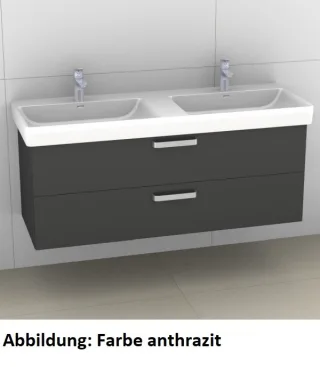 Artiqua 415 Waschtischunterschrank für Pro S 814968 Sangallo Grau quer, 415-WU2L-L59-7154-432 415-WU2L-L59-7154-432
