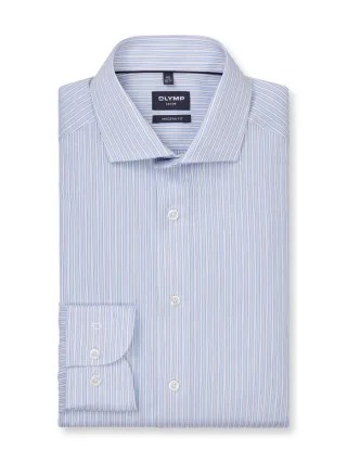 OLYMP - Modern Fit: Businesshemd blau - Gr. - 43