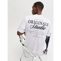 Jack & Jones Rundhalsshirt JORNORREBRO TYPO TEE SS CREW NECK NOOS Baumwolle, relaxed fit
