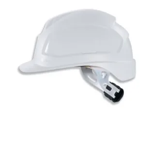 uvex pheos E-WR Schutzhelm ohne Lüftung für Elektrikbereich - mit Drehradsystem - langer Schirm weiß 52 cm - 61 cm - 9770030