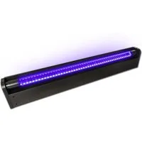 SATISFIRE Discolicht Schwarzlicht LED-UV-Röhre 60cm Komplettset, 10W High Powerbruchsicher, UV Schwarzlicht