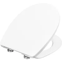 CORNAT WC-Sitz Pflegeleichter Thermoplast - Quick up & Clean Funktion, Absenkautomatik - Bequeme Montage von oben / Toilettensitz