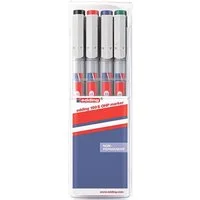 edding Folienstift e-150 S, (4-tlg), mit non-permanenter Tinte