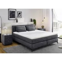 Jockenhöfer Gruppe Boxspringbett Paulina, inkl. Topper und Kissen, Härtegrade wählbar, 140x200 cm oder 180x200cm