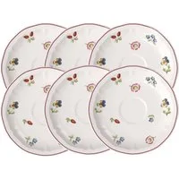 Villeroy & Boch Tasse Petite Fleur Kaffee-/Teeuntertasse 15cm Set6, Premium Porcelain
