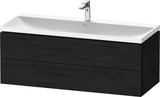 Duravit L-Cube c-shaped Set wandhängend Eiche Schwarz Matt 1200x480x480 mm - LC6953O16160000 LC6953O16160000