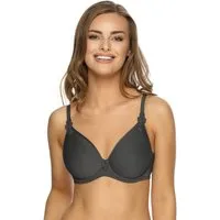 Viania Bügel-BH 211400 (1-tlg) Betty schmale Träger gemoldete Spacercups Grau