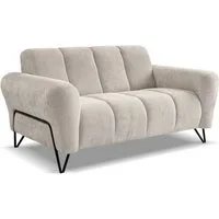 Beautysofa Sofa mit Metallbeine in Schwarz VOLARE, 2-Sitzer, viele Farbvarianten, ohne Schlaffunktion